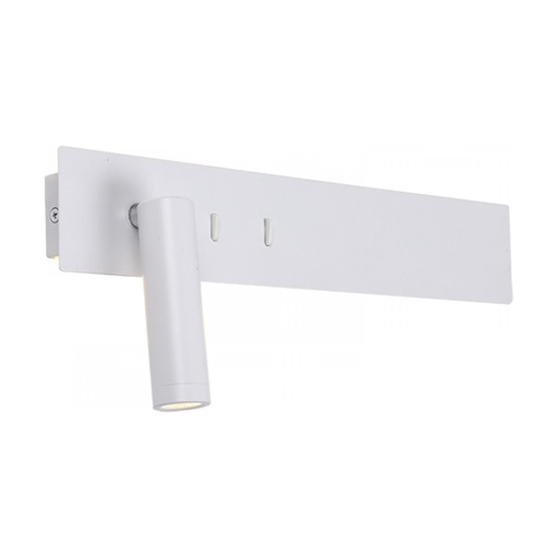 [W4L023405] SCONCE LED 3W+10W METAL WHITE