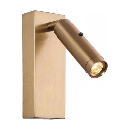 [W4L023419] SCONCE LED 3W METAL BRUSHED BRASS