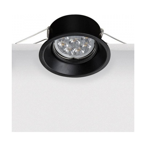 [W4L023436] RECESSED MOVABLE SPOT 1XGU10 ALUMINIUM BLACK MATT