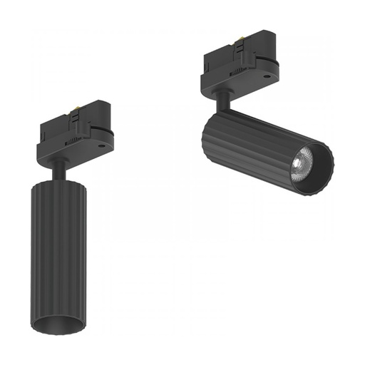 [W4L023547] 3-PHASE TRACK LIGHT 7W LED 36° SANDY BLACK