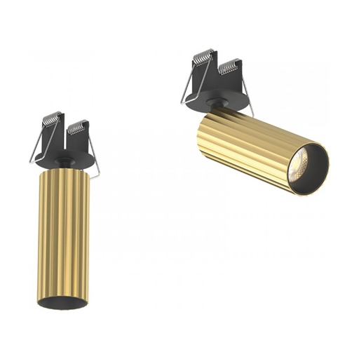 [W4L023548] RECESSED SPOT LIGHT LED 7W 36° BRUSHED BRASS