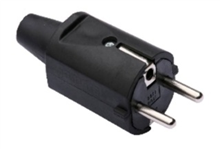 [W4L024500] FICHE MÂLE CAOUTCHOUC 10/16A-250