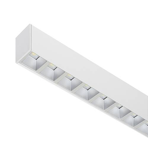 [W4L025772] Linear 1 c 38w 6625lm 75° dali blanc mat - argent