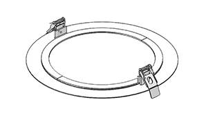 [W4L025820] Bague de finition 250mm blanc