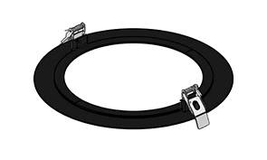 [W4L025821] Bague de finition 250mm noir