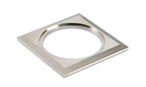 [W4L026004] BAGUE CARREE 94x94mm Acier inoxydable