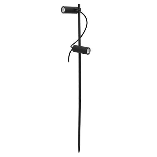[W4L026070] BASIL 2 P 2x4W 2x475Lm 3000K 50° IP65 Noir mat