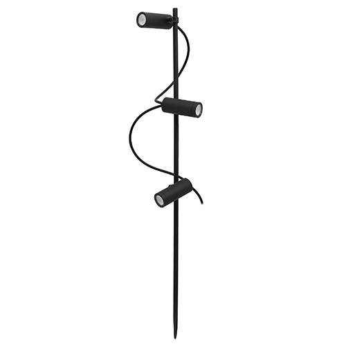 [W4L026071] BASIL 3 P 3x4W 3x475Lm 3000K 50° IP65 Noir mat