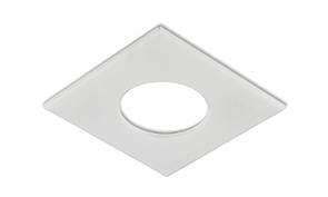 [W4L026197] BAGUE DE FINITION CARREE 90x90mm Blanc mat