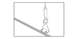 Kit de 2 câble de suspente pour Dalle Backlit PNBL