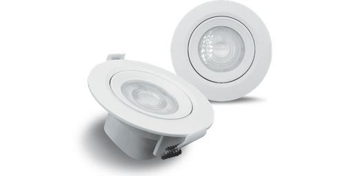 [W4L439089] Spot HARMONY CCT, 7 watts, dim. Triac, encas. Ø70mm, blanc dynamique
