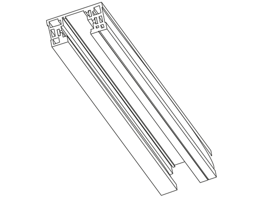[W4L439108] Rail pour Tracklights 3 phases 3m - Couleur blanc DALI