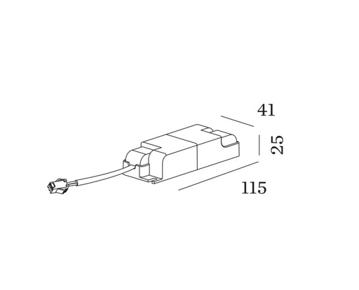 [W4L440817] DRIVER 350mA 10W 13-26V PHASE CUT DIM