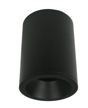[W4L465911] VIENNA R Spot Apparent Noir structuré AC230V GU10 IP65