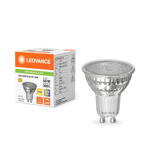 [W4L466640] LED PAR165036 DIM 3.7W 930 GU10 P LEDV 