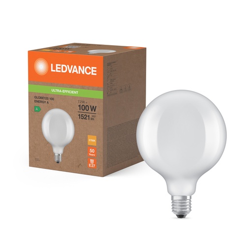 [W4L466895] LED G125 100 EELA 7.2W 827FILFR E27 S LEDV 