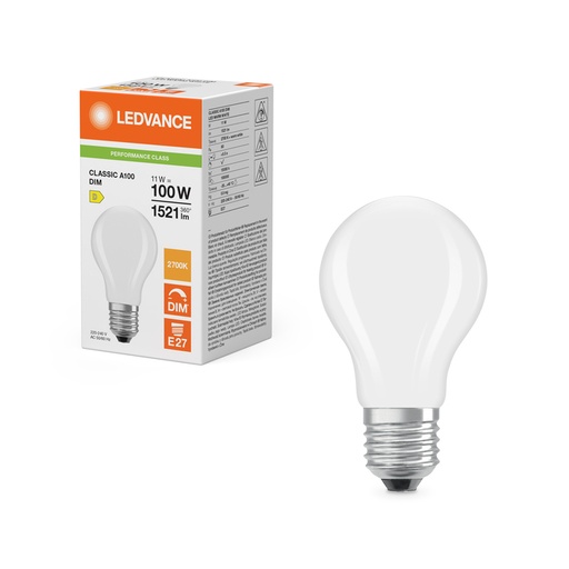 [W4L467216] LEDCLA100DIM 11W 827 FILFR E27 P  LEDV 