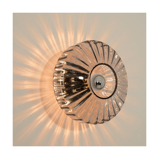 [W4L473798] CEILING/WALL LIGHT E27 MAX 40W METAL-GLASS ANODISED DARK GREY  