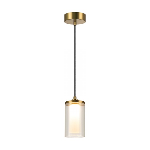 [W4L473805] PENDANT LED LIGHT 9W 3000K METAL-GLASS GOLD