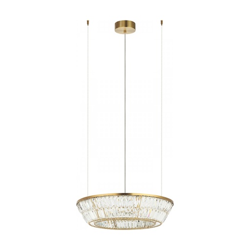 [W4L473831] PENDANT LED LIGHT 38W  3000K METAL-CRYSTAL ANTIQUE BRASS