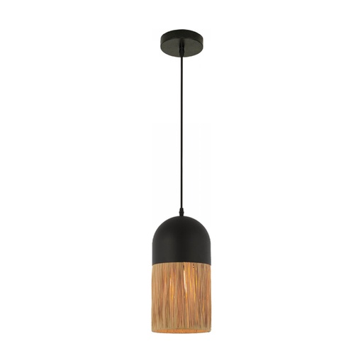 [W4L473853] PENDANT LIGHT E27 MAX 11W METAL-PAPER,BLACK-NATURAL 