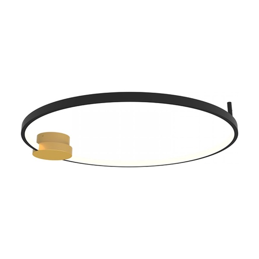 [W4L473879] CEILING LED LIGHT 24W 3000K ALUMINIUM-SILICON,GOLD-BLACK RING