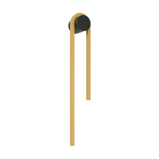 [W4L473888] SCONCE LED LIGHT 13W 3000K  ALUMINIUM-PC DIFFUSER, GOLD-BLACK