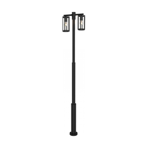 [W4L474072] OUTDOOR LAMP POST 2XE27 MAX 15W ALUMINIUM BLACK