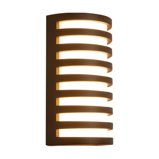 [W4L474074] OUTDOOR SCONCE LIGHT LED 10W 3000K ALUMINIUM BROWN