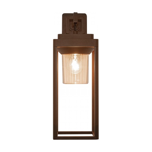 [W4L474076] OUTDOOR SCONCE LIGHT E27 MAX 15W ALUMINIUM BROWN