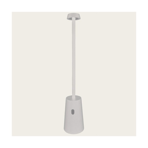 [W4L474118] OUTDOOR PORTABLE TABLE LIGHT 2W 3000K ALUMINIUM WHITE