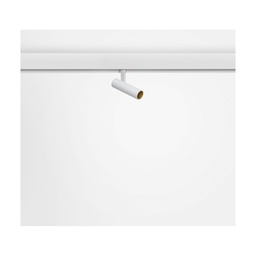 Sottile Ø25x90mm 6W 24º, 48V track Fixture, 210lm on/off, 930, White/Gold