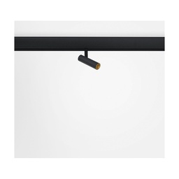 Sottile Ø25x90mm 6W 40º, 48V track Fixture, 210lm on/off, 927, Black/Gold