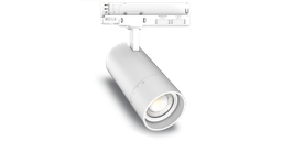 Tracklight ZOOM CCT 20-25-30W Angle ajustable 24-60°, Blanc