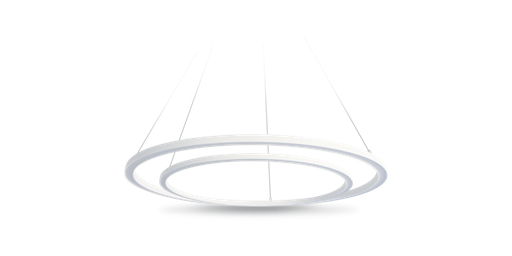 [W4L035119] SATURNE SLIM Double Ø600 + Ø800mm 72W – CCT changing – blanc