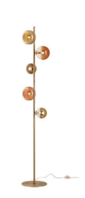 [W4L035290] ROY LAMP 5X10W G9 MATT BRASS/GOLD+COFFEE IP20 (4.1.1)