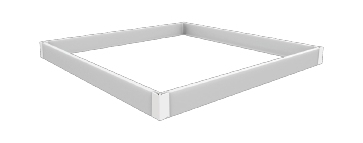 [W4L487900] CADRE SAILLIE EN KIT CLIPS 60x60 (cm) en aluminium CADRE SAILLIE EN KIT 60x60 en aluminium (END CAP in Polycarbonate)