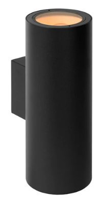 [W4L489399] Lucide VOLANTIS - Spot mural / Applique mural Intérieur/Extérieur - 2xE27 - IP54 - Noir