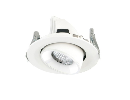 [W4L490137] Plafonnier encastré tilt SCOP Small Dali LED COB 13.20W 1448lm(974lm) CRI90 2700K 55º Blanc Blanc