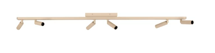 [W4L495236] KEONI Spot plafond-Taupe-6xG9-3,8W-Alumin.