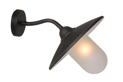 [W4L495383] ARUBA Applique mur. Extér.-Rouill.-Ø30-1xE27-60W