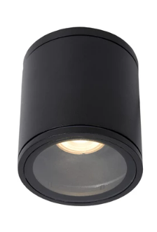 [W4L495708] AVEN Spot plafond SdBain-Noir-Ø9-1xGU10-50W-IP65