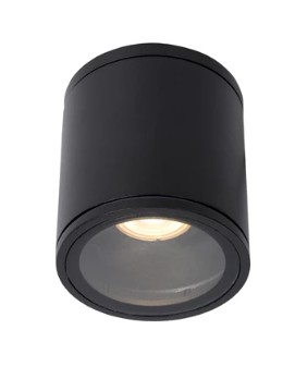 [W4L495710] AVEN Spot plafond SdBain-Noir-1xGU10-50W-IP65