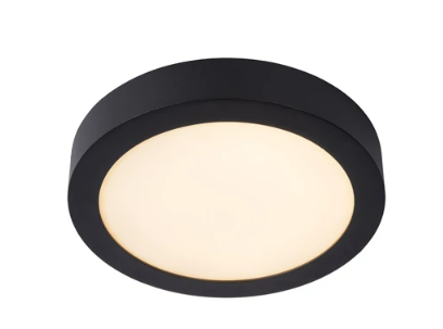[W4L495879] BRICE-LE. Plafonnier SdBain-Noir-Ø24-LED Dimm.-15W