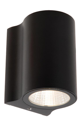[W4L495958] AKRA Applique mur. Extér.-Noir-LED-6W-2700K-IP54