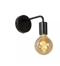 [W4L496127] SCOTT Applique mur.-Noir-1xE27-40W-Métal
