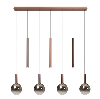 [W4L496619] JASMINE Suspension-Cuivre-LED Dimm.-4W-2200K/3300K