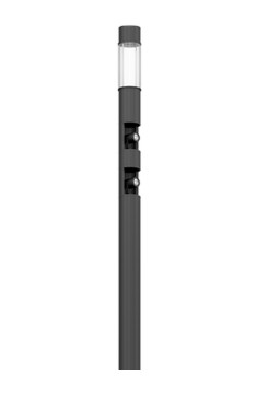 [W4L496778] Colonne ARIZONA 6 LED + 2 Projecteurs - 74w - 2967lm sortant - 3000°K - IP65 - IK06 - ø225mm - h = 4800mm - Optique 60 x 69° (G) - 63500h - L80/B10 - Driver DALI - Finition couleur à choisir parmi les 5 RAL standards LIGMAN sans plus value + Colonne APD
