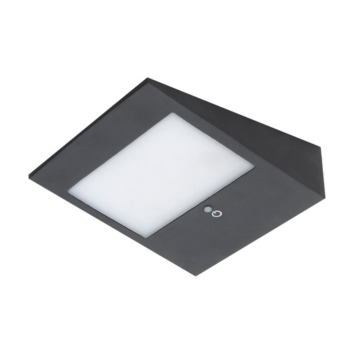 [W4L042608] Applique solaire COMO IP54 LED SMD 2.20W 480lm CRI80 3000K 107º Crépuscule,Mouvement Anthracite Anthracite