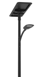 [SSLXPRO 6K 135 Wc]  Module solaire Monocristallin Technologie TOP CON : 135 Wc orientable à 360° incliné à 30 degrés /  Batterie LIFEPO4 : 627 Wh / Système intelligent de gestion D4I / Nœud Zhagha D4I de gestion à Distance / Decteur de présence Zhaga D4I en option fixation sous le luminaire / 1 luminaire